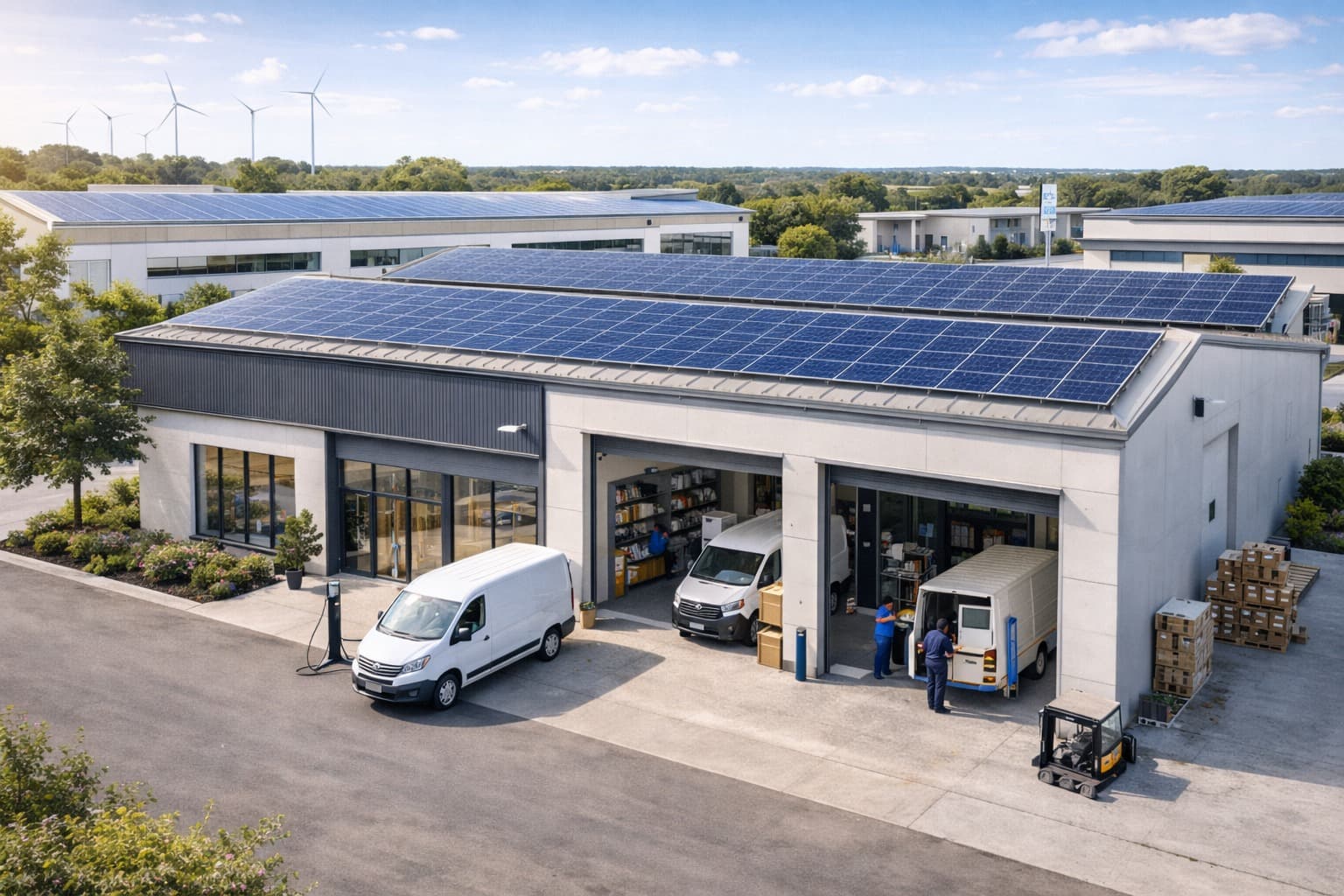 Site d'entreprise équipé